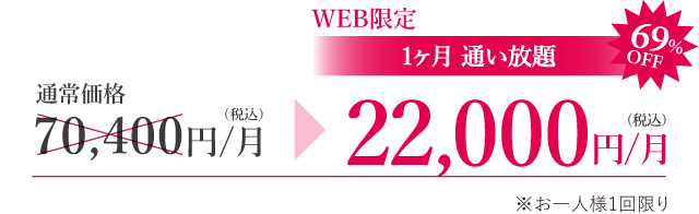 エステのサブスク「通い放題」エイジング小顔。若見えする、痩せて見える小顔をめざす