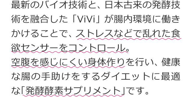 植物発酵エキス ViVi 腸活ダイエット 酵素ダイエット 発酵サプリ