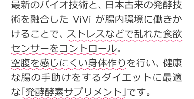 植物発酵エキス ViVi 腸活ダイエット 酵素ダイエット 発酵サプリ